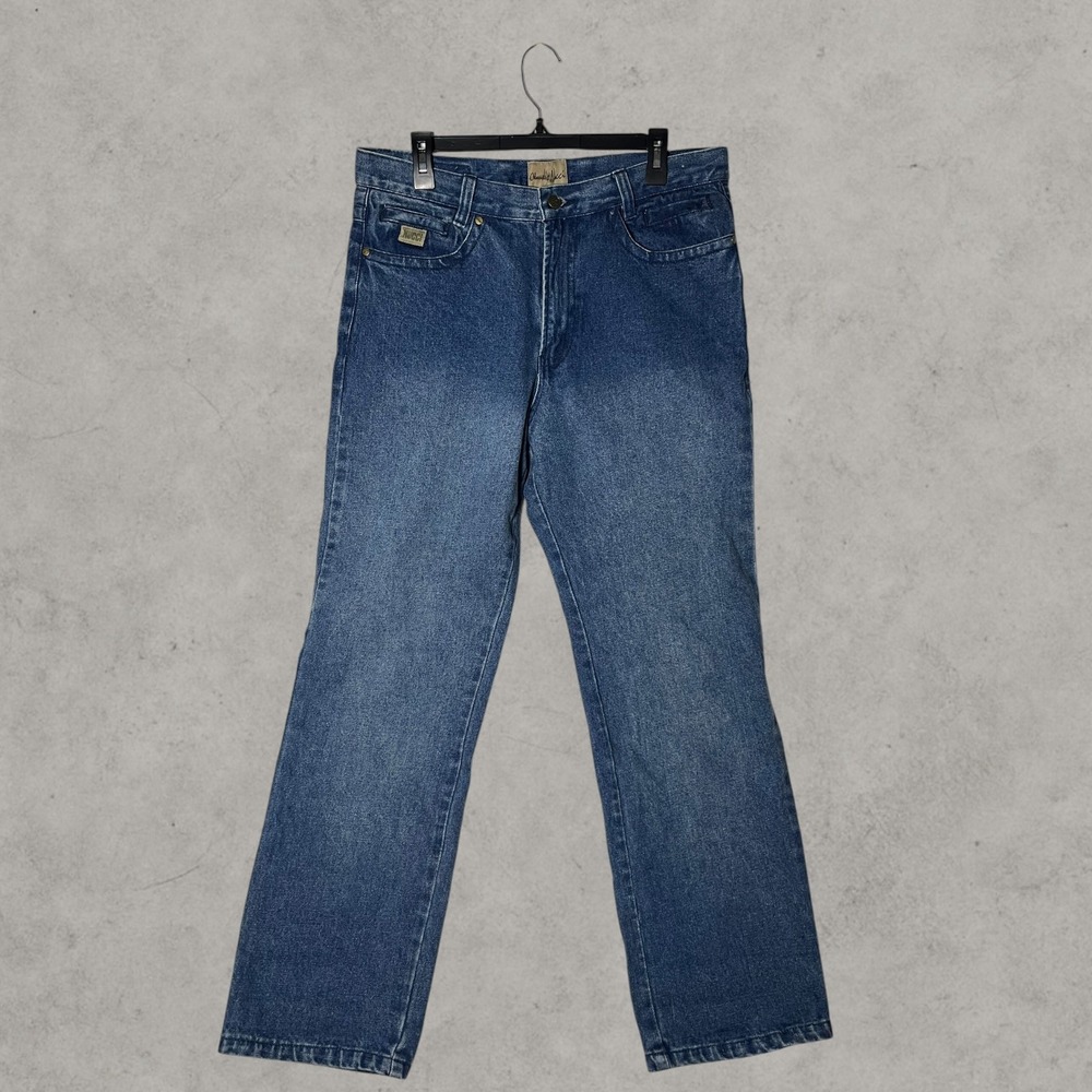 Claudio Nucci Mens Blue Denim Jeans 36x30 Straight Leg Medium Wash 100% Cotton